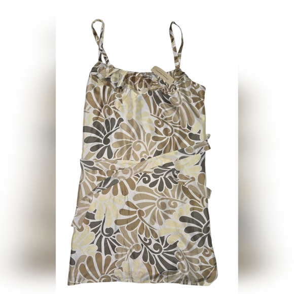 NWT Tommy Bahama 100% Silk Olive Green “Fountainebleau” Midi Dress Size L - Picture 10 of 10